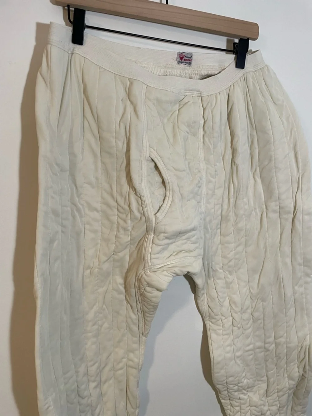Vintage 1960-70's Penney’s Quilted Thermal Long Underwear XL 42-44 Puffer Pants